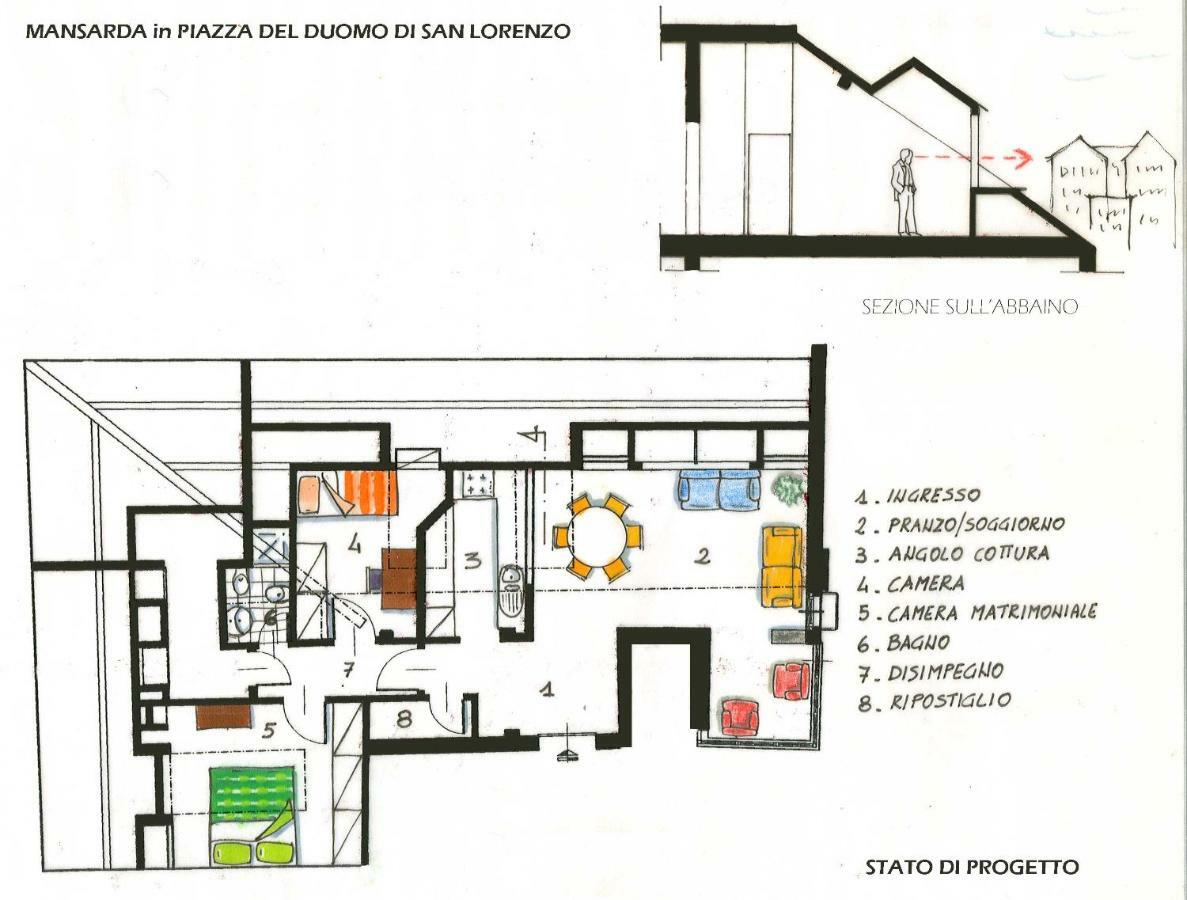 Appartamento Loft Fronte Cattedrale Genova Esterno foto